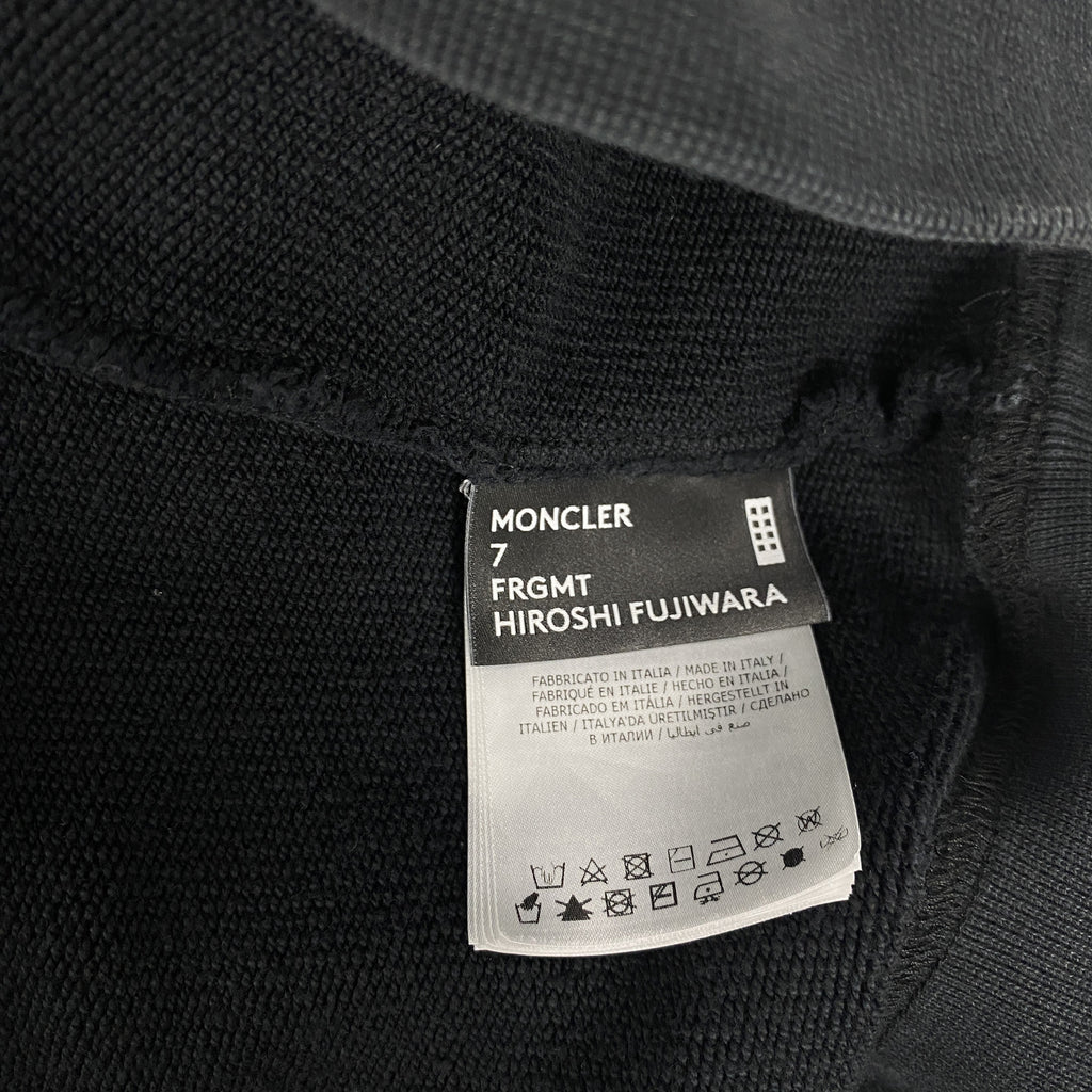 7 Moncler FRGMT Hiroshi Fujiwara Logo Hoodie Black