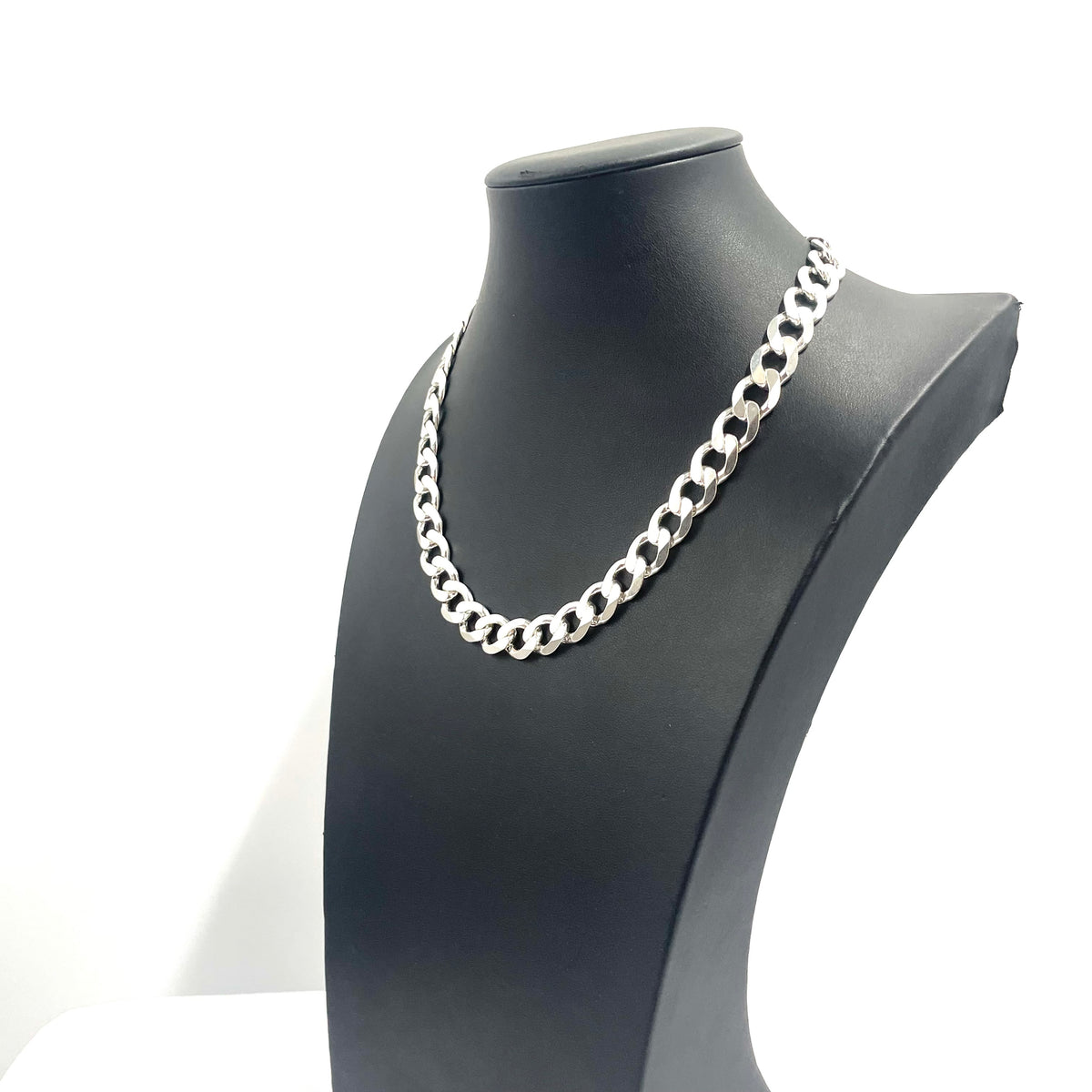 925 SILVER CURB CHAIN 18" 11MM
