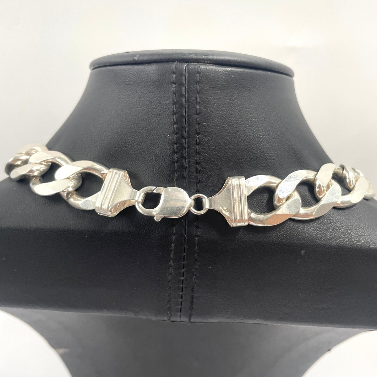925 SILVER CURB CHAIN 18" 15MM