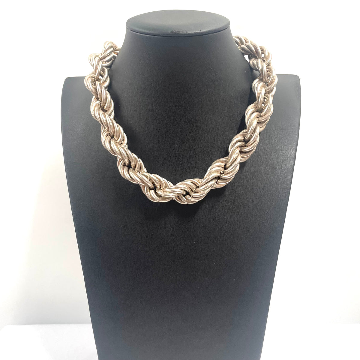 925 SILVER ROPE CHAIN 17.5" 16MM