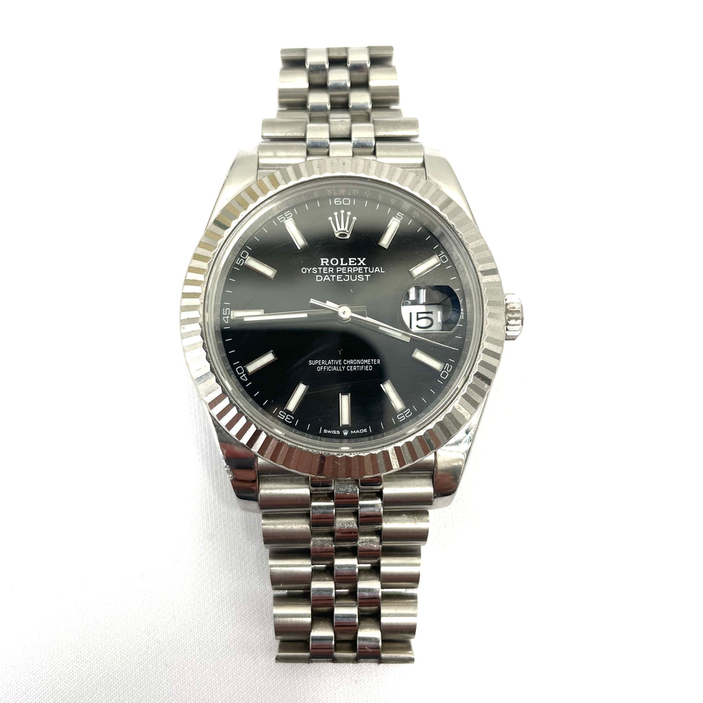 Rolex Datejust 41 Steel & White Gold – Slate Grey Dial – Jubilee Bracelet