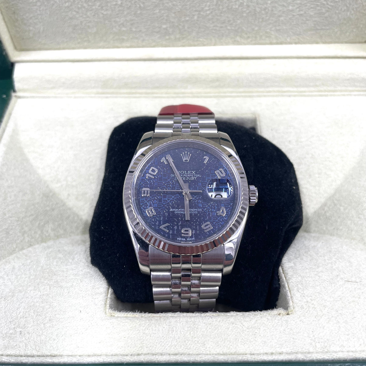 Rolex Datejust 36 116234 Blue Jubilee Dial – Stainless Steel - Service Card