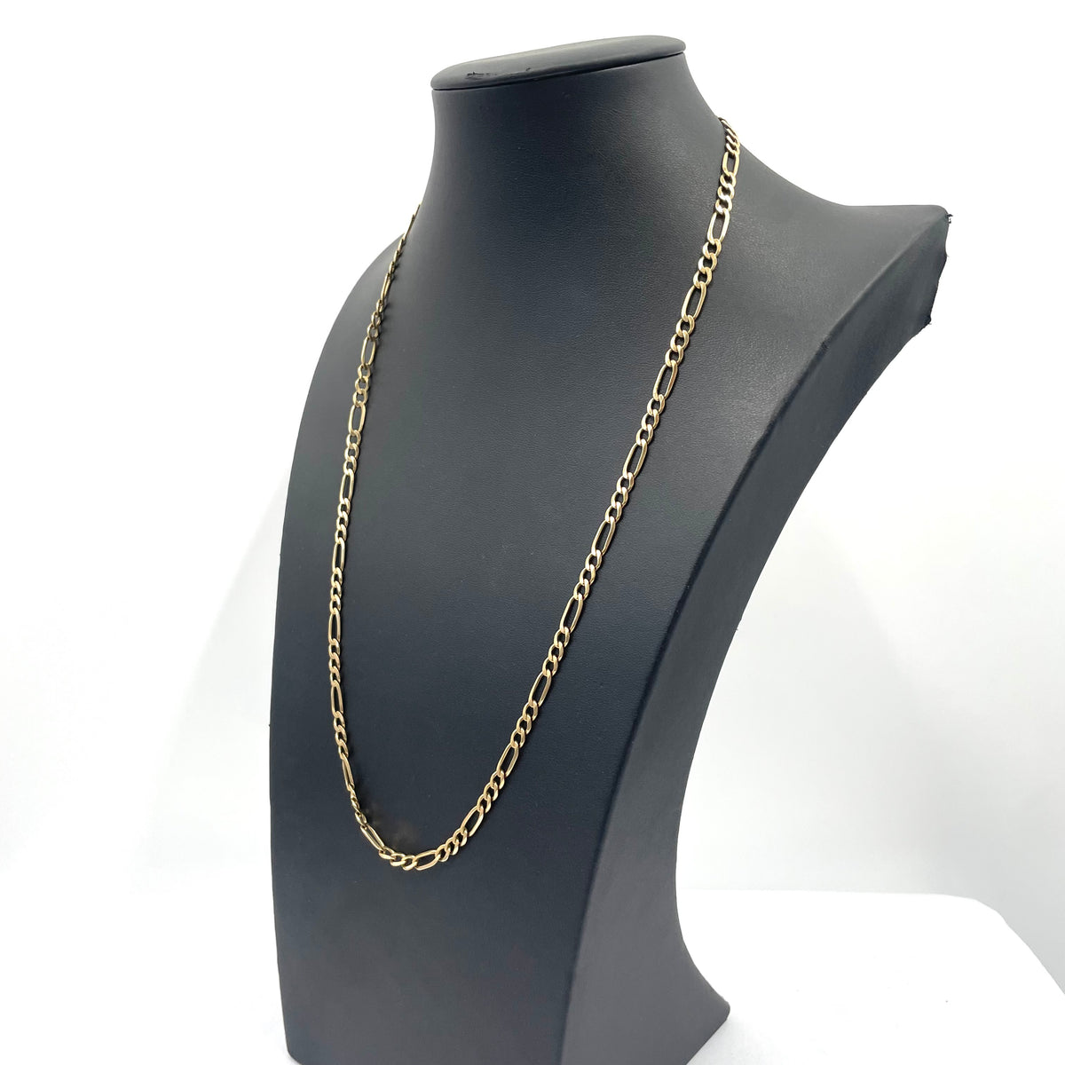 9ct Gold Figaro Link Chain 24" 4mm