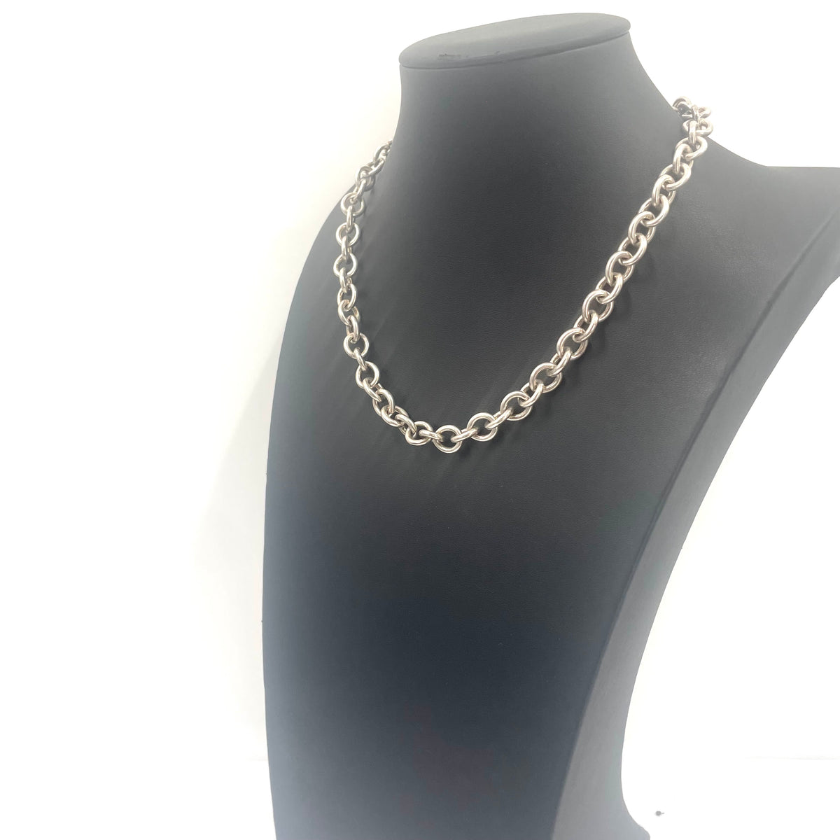 925 Sterling Silver Curb Chain 16" 9mm