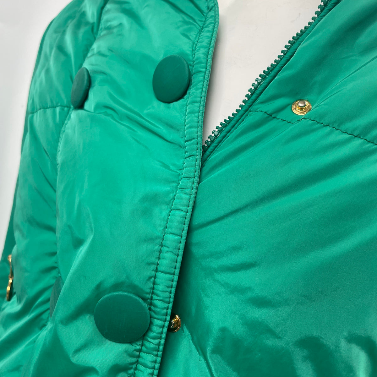 Moncler Elixi Green Puffer Coat