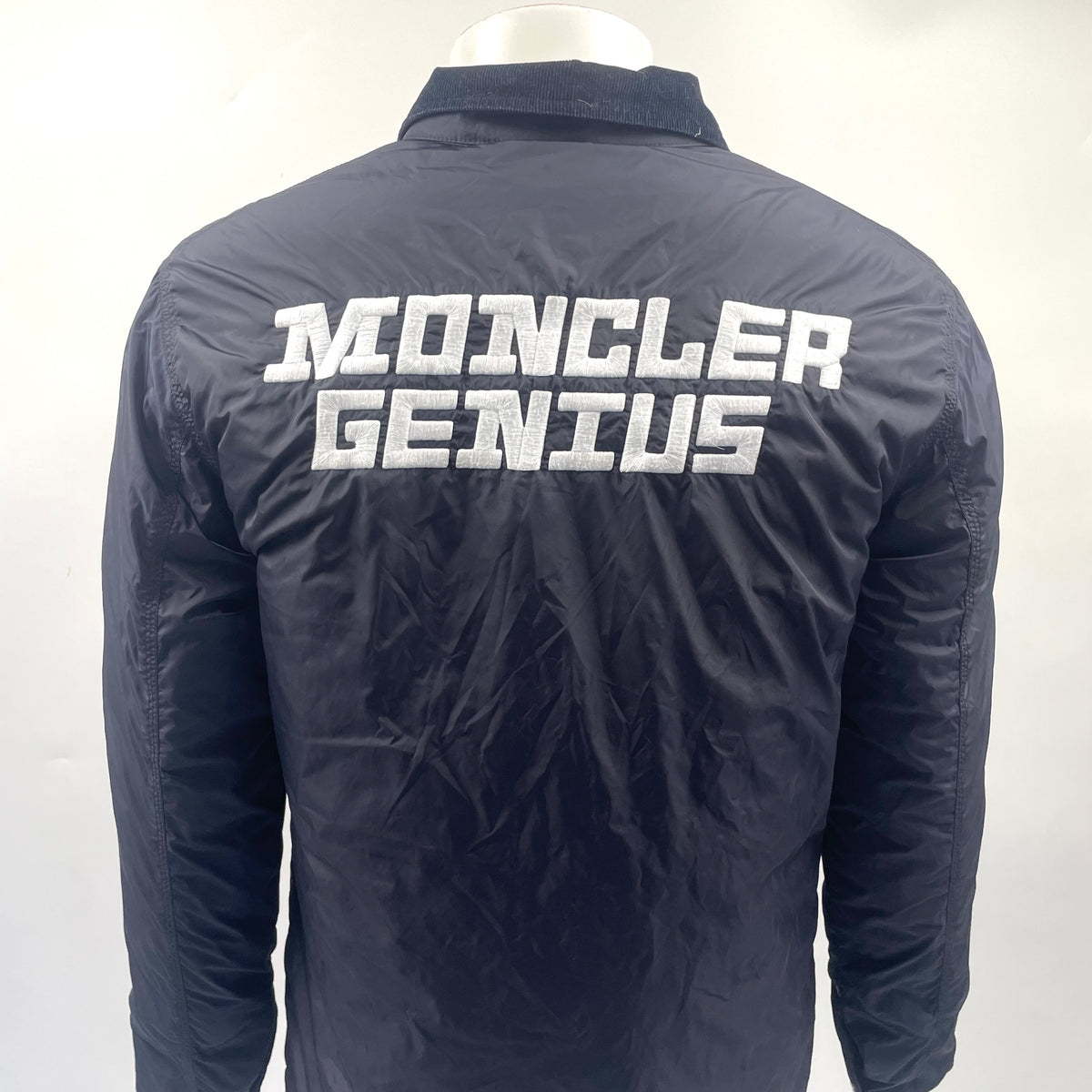 Moncler Genius Navy Corduroy Collar Chore Jacket