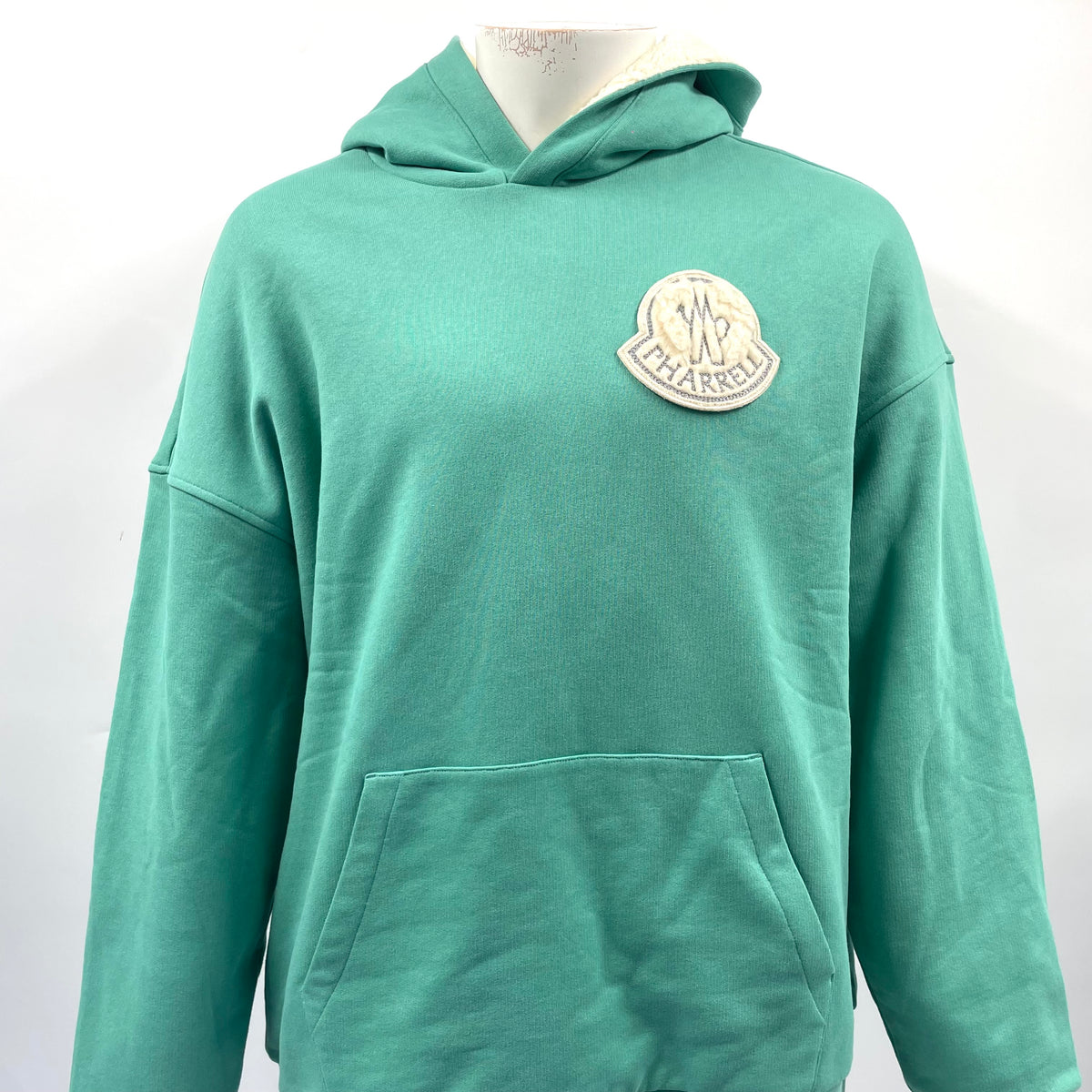 Moncler x Pharrell Genius Mint Green Logo Hoodie – Size L