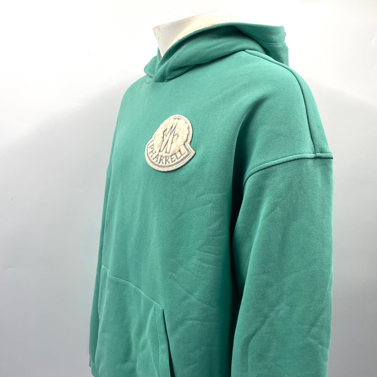 Moncler x Pharrell Genius Mint Green Logo Hoodie – Size L