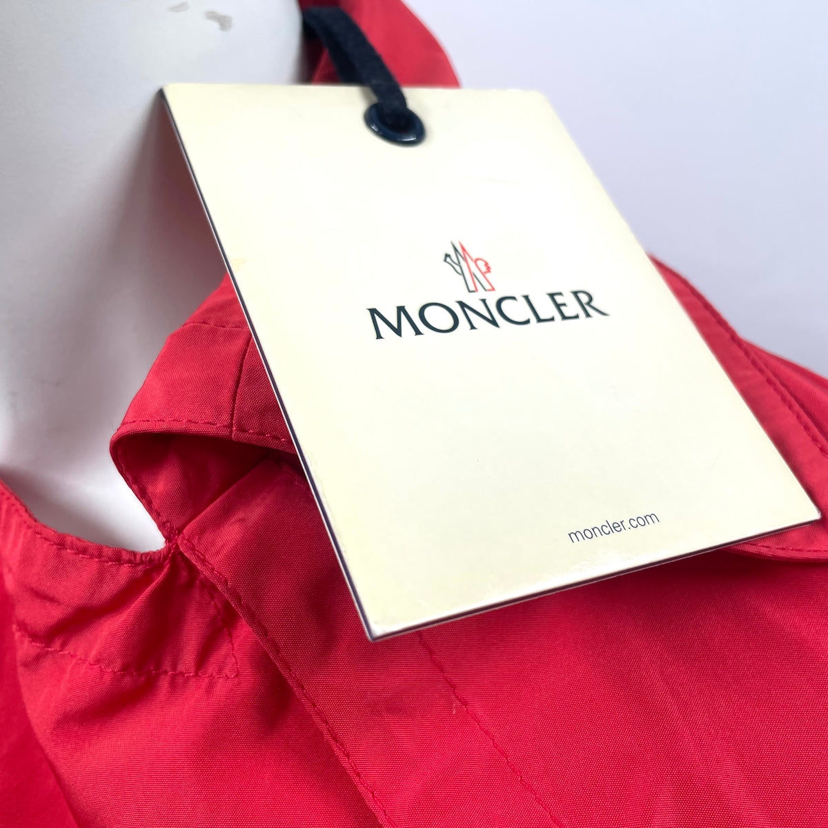 Moncler Magnolia Trench Coat in Vibrant Red – New