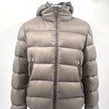 Moncler Grey Puffer Jacket with Hood