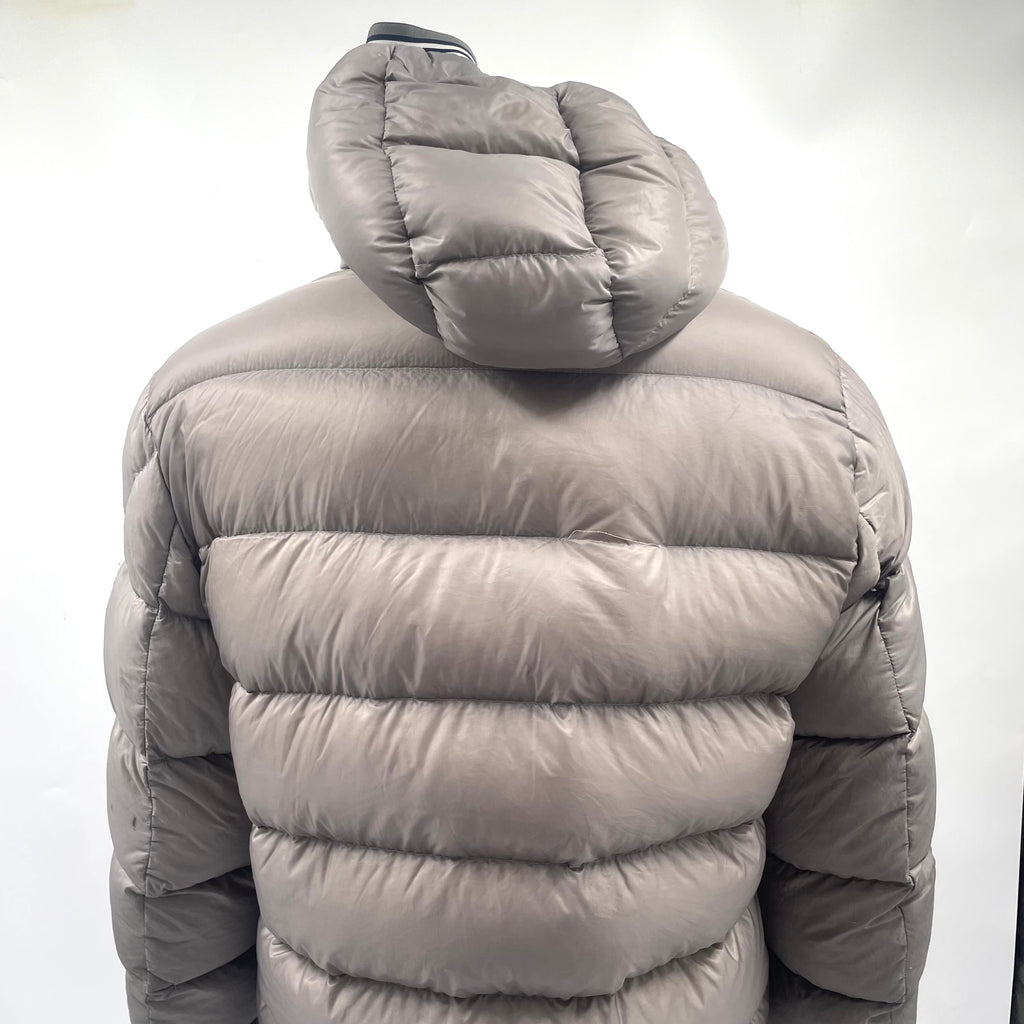 Moncler Grey Puffer Jacket with Hood