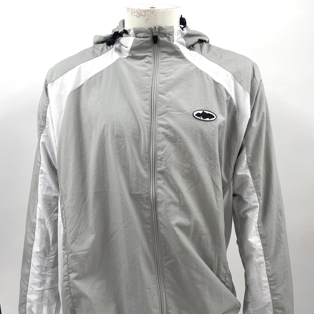 Corteiz Alcatraz Windbreaker - grey/white