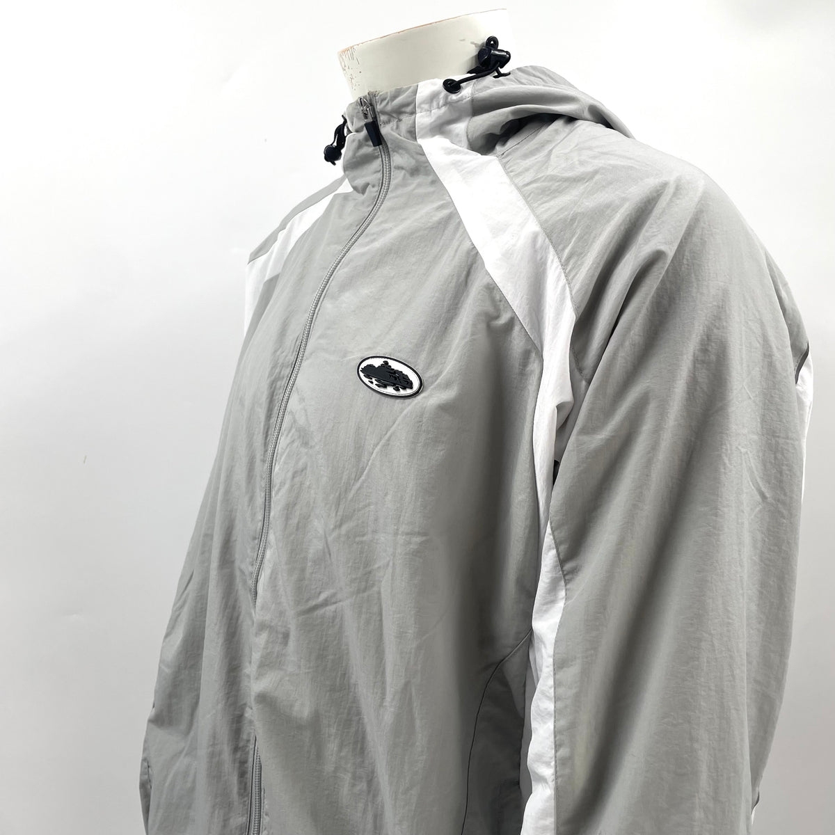 Corteiz Alcatraz Windbreaker - grey/white