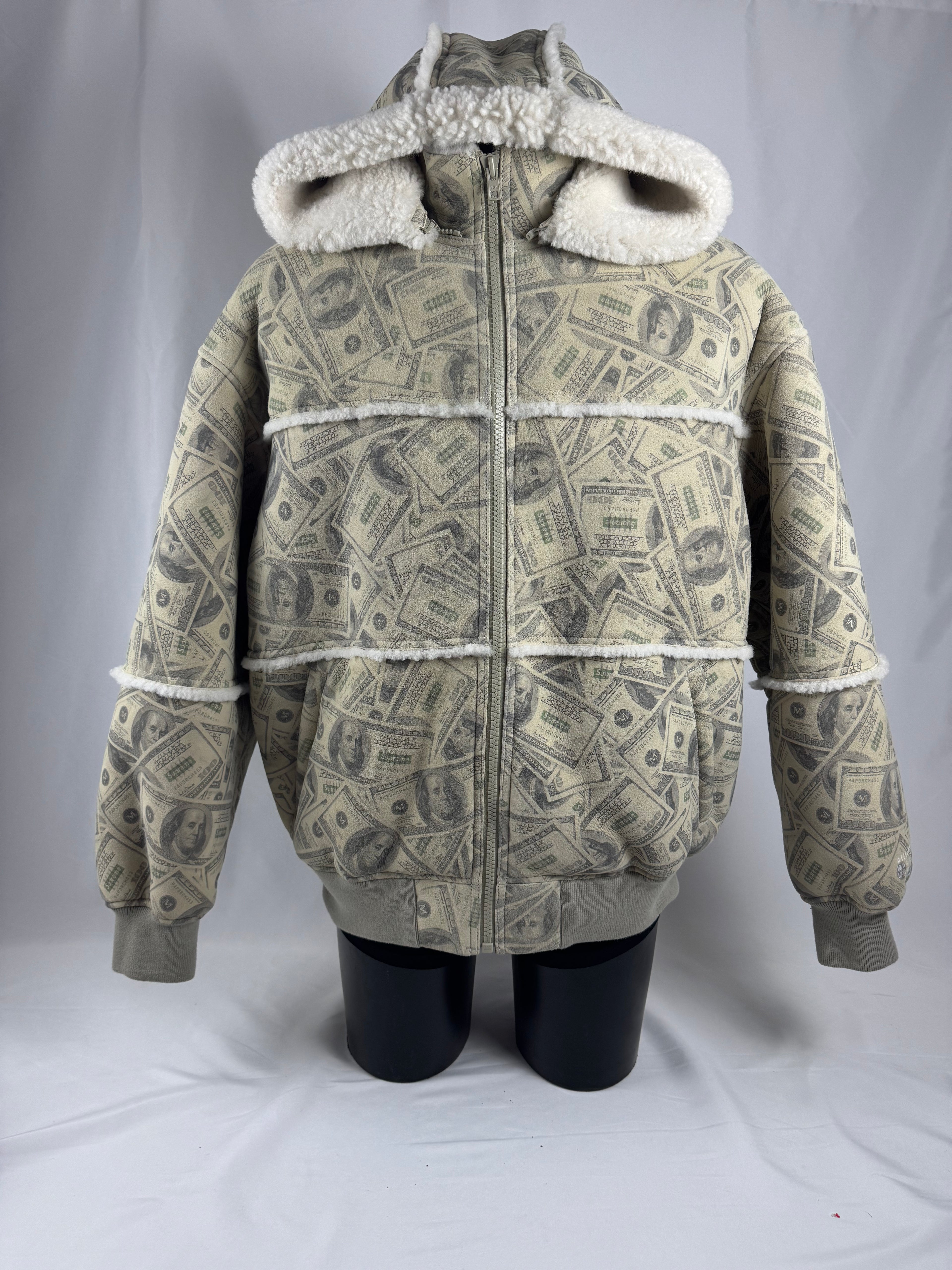 Supreme x MM6 Maison Margiela Hooded Shearling Bomber Jacket
