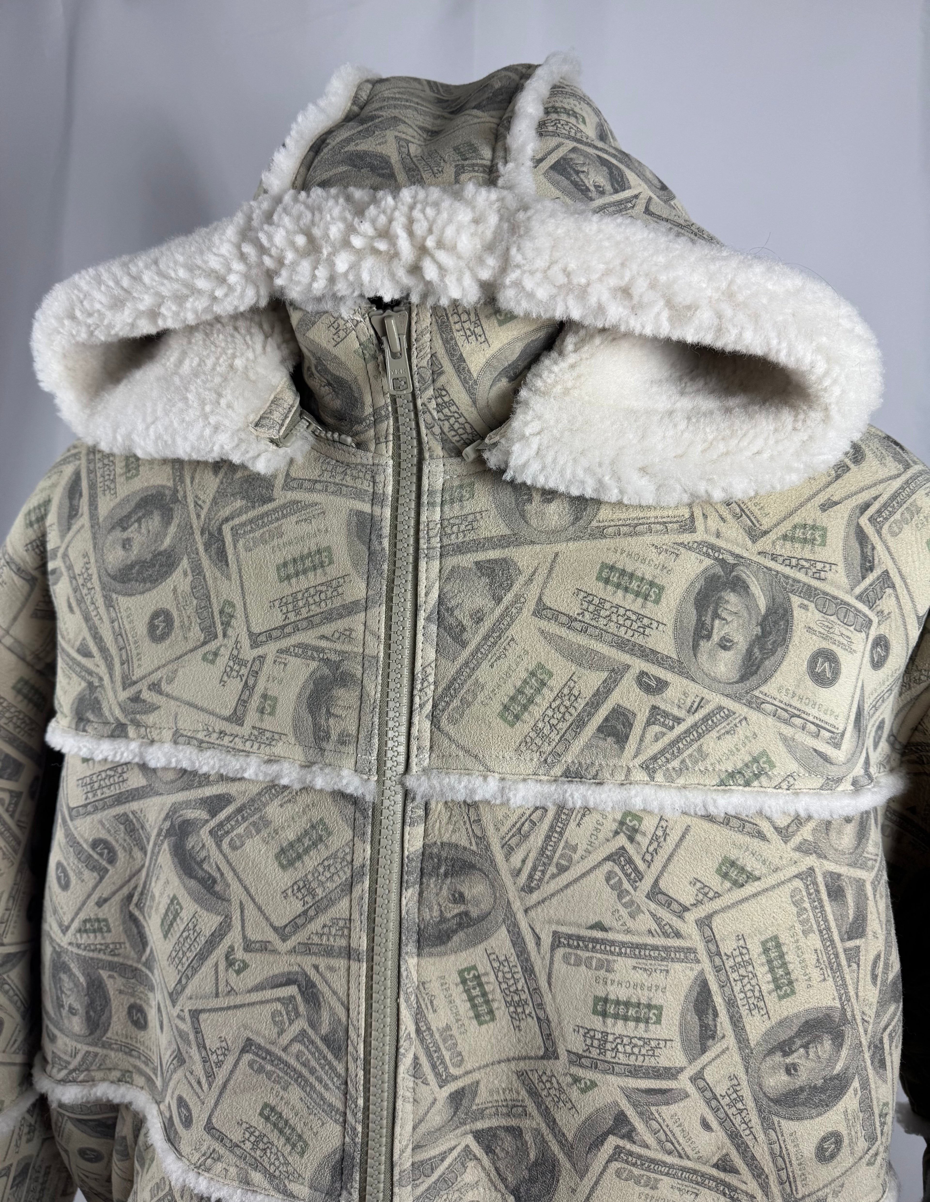 Supreme x MM6 Maison Margiela Hooded Shearling Bomber Jacket