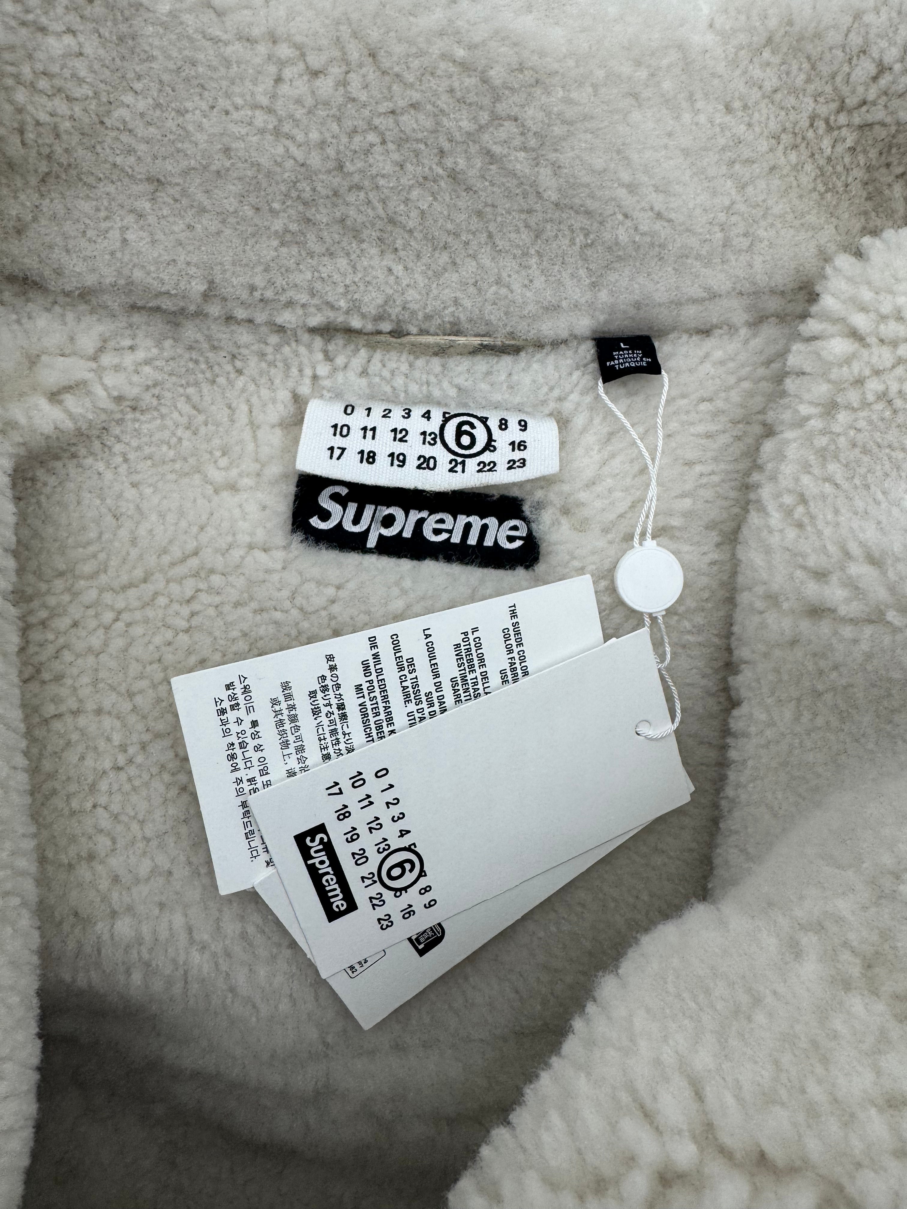 Supreme x MM6 Maison Margiela Hooded Shearling Bomber Jacket