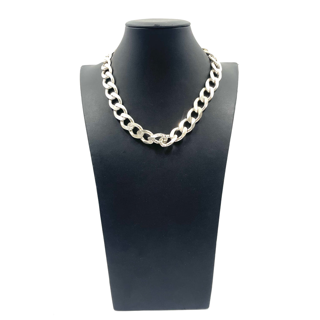 925 Silver Curb Chain 18" 14mm