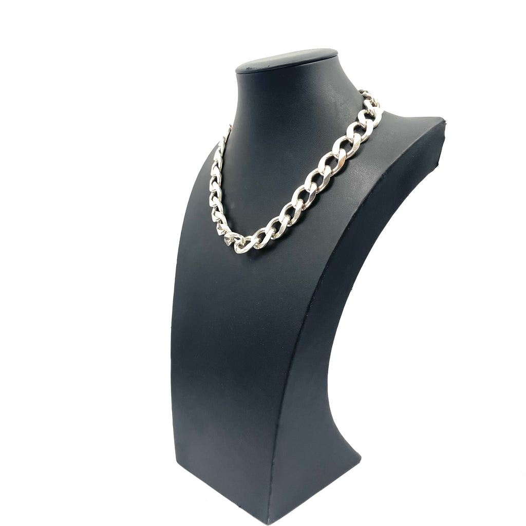 925 SILVER CURB CHAIN 18" 15mm