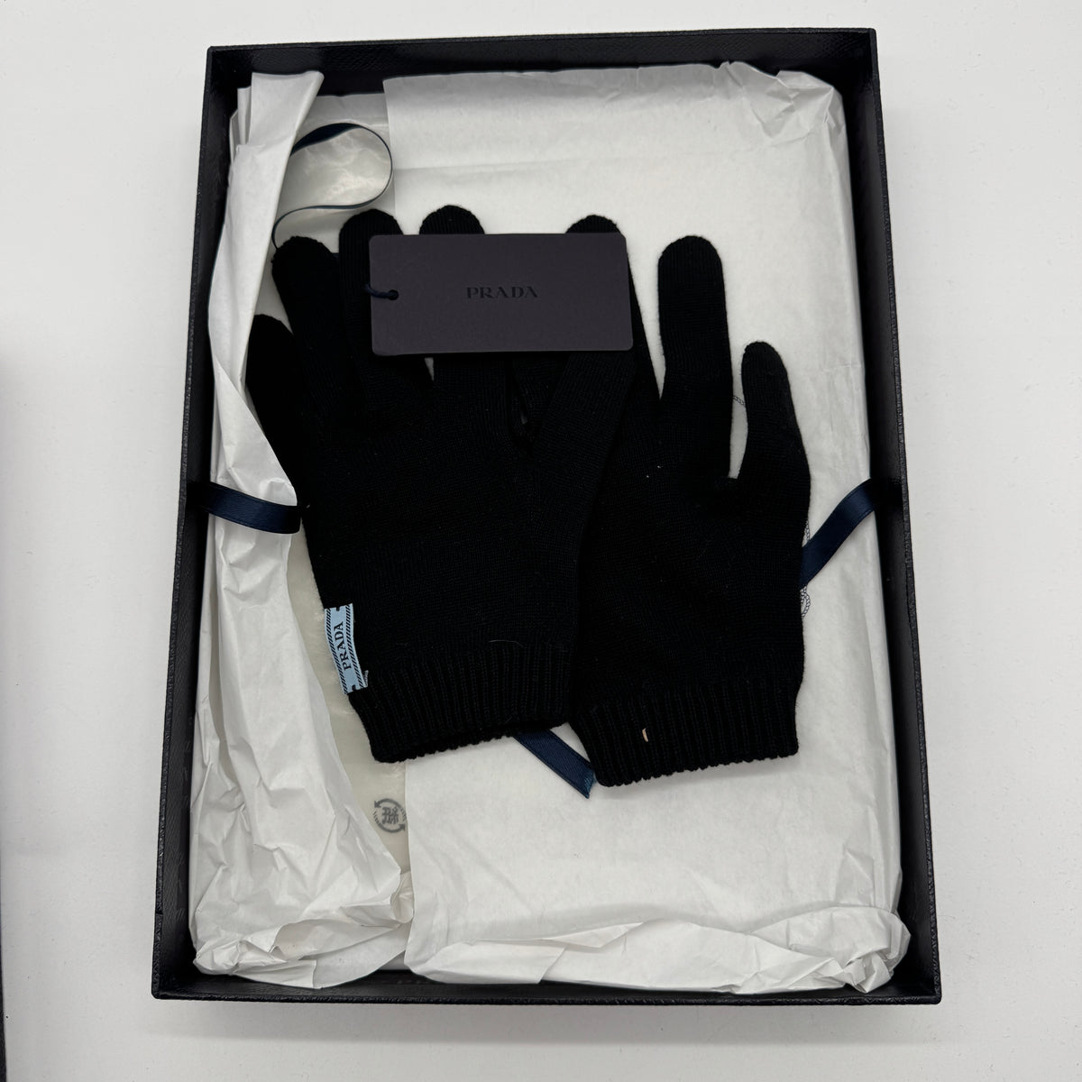 Prada Gloves Black Boxed