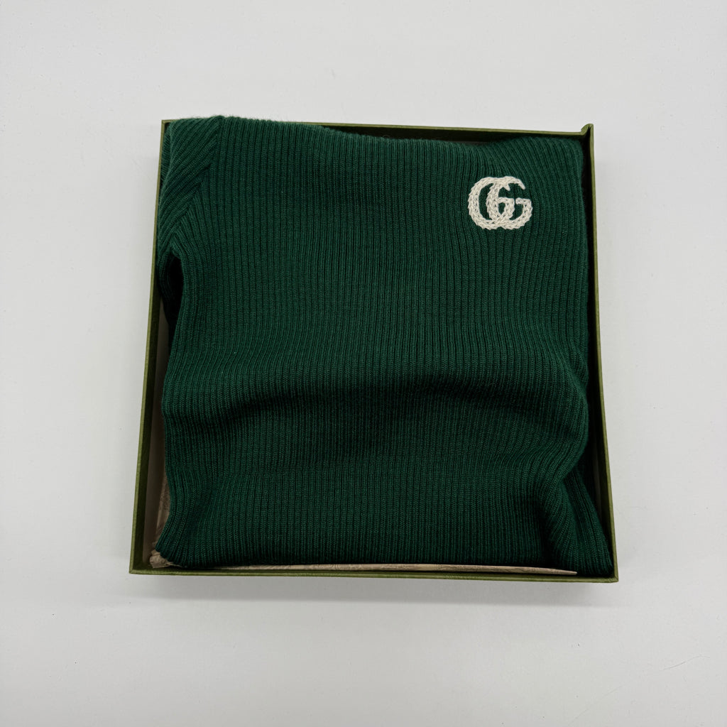 Gucci Kids GG Ribbed Knit Turtleneck Jumper