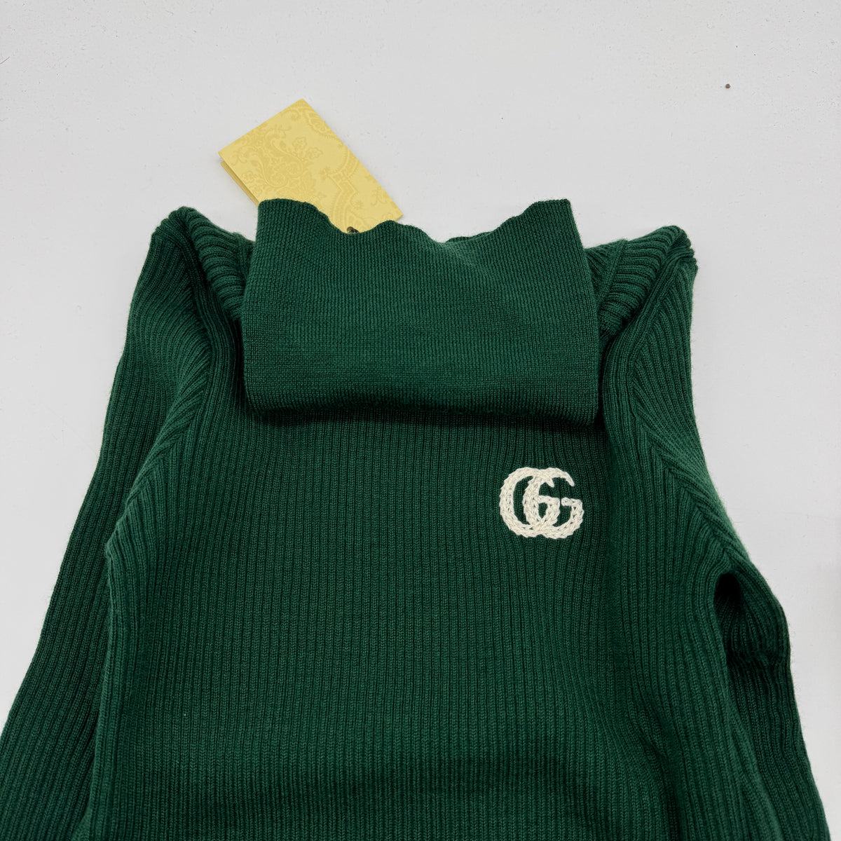 Gucci Kids GG Ribbed Knit Turtleneck Jumper