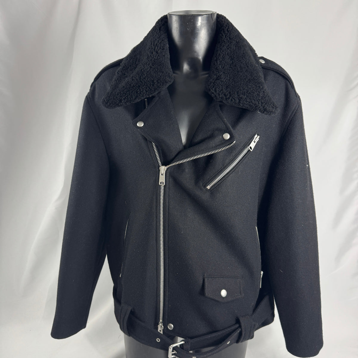 AllSaints Mard wool-blend biker jacket