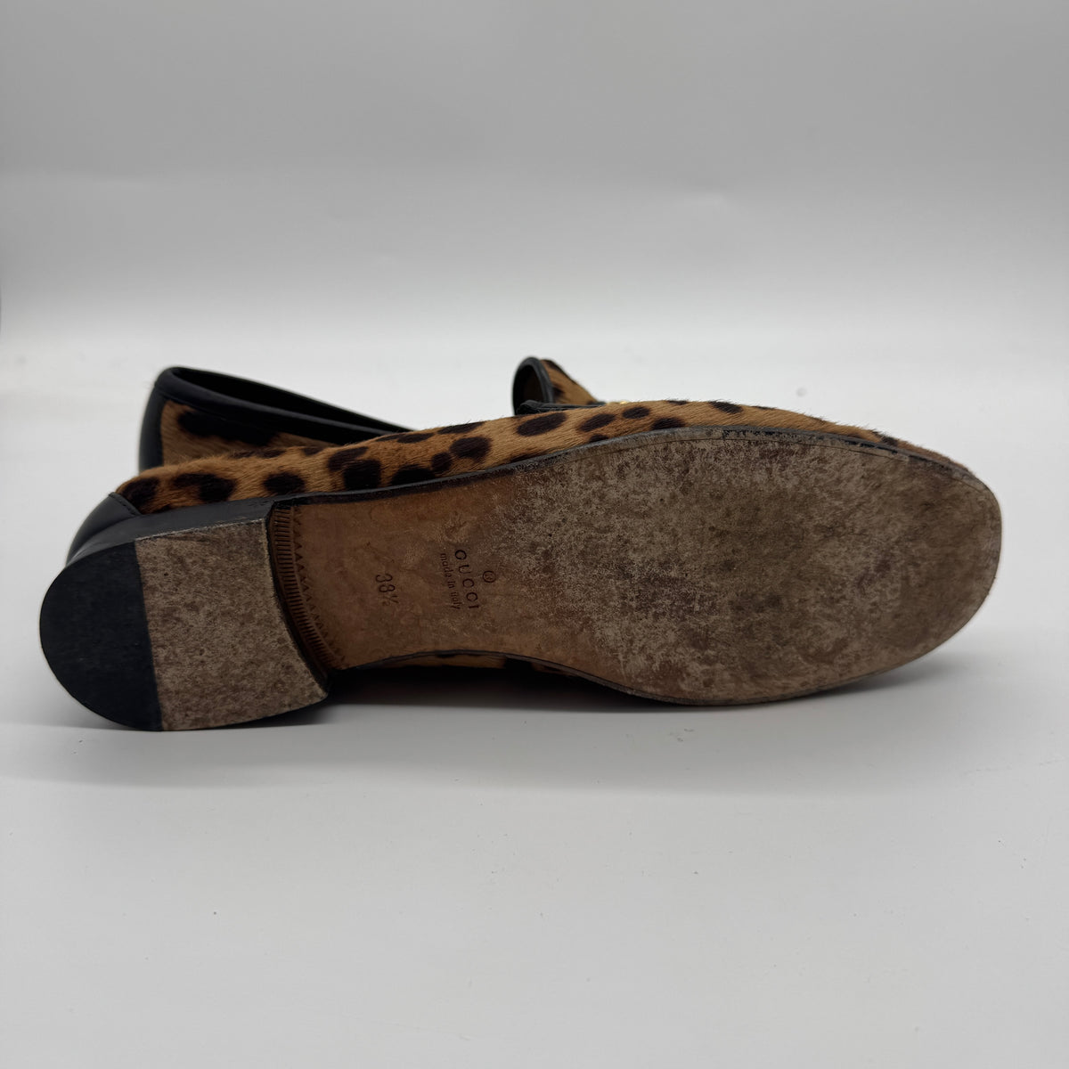 Gucci Leopard Print Loafers