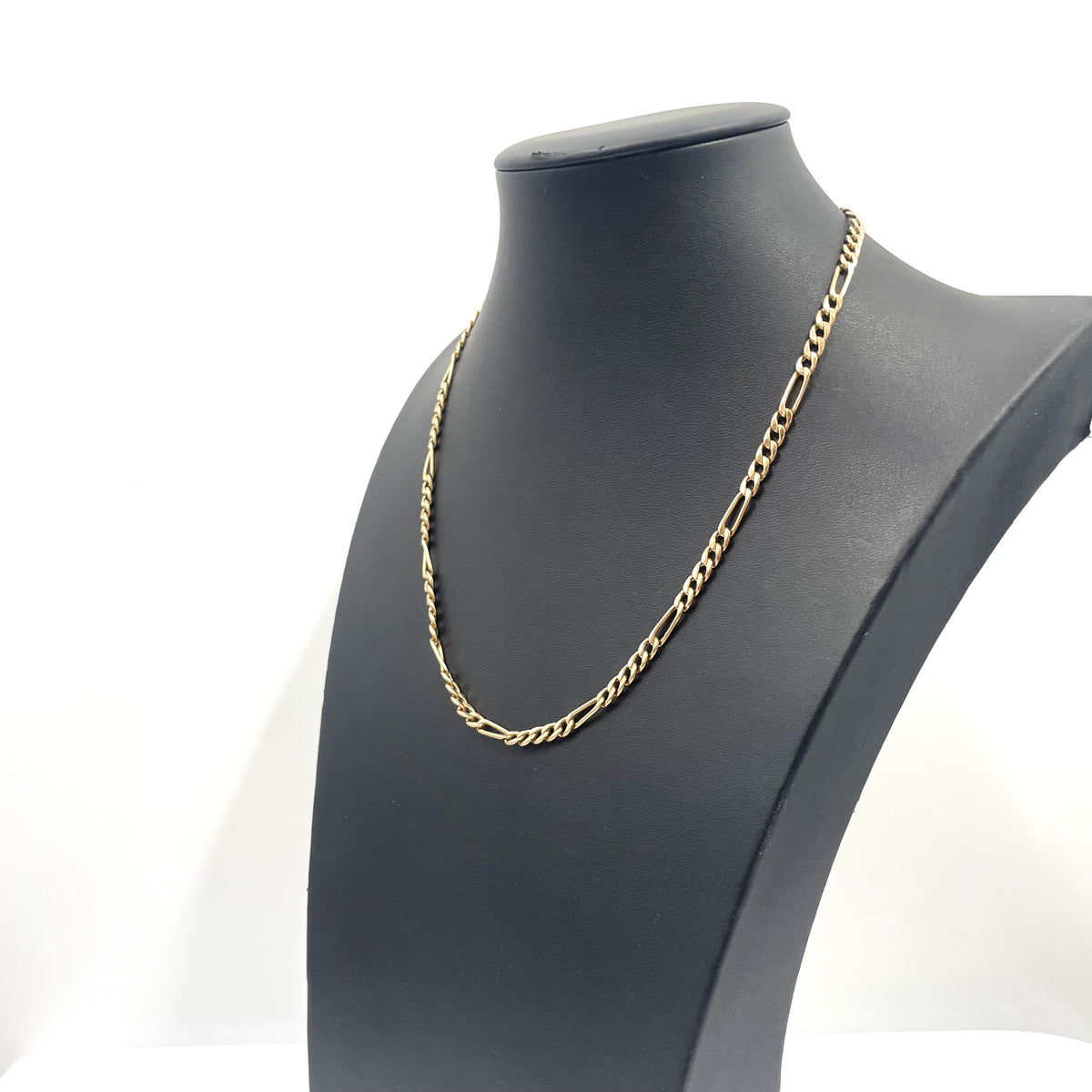 9CT Gold Figaro Link Chain 19" 4mm