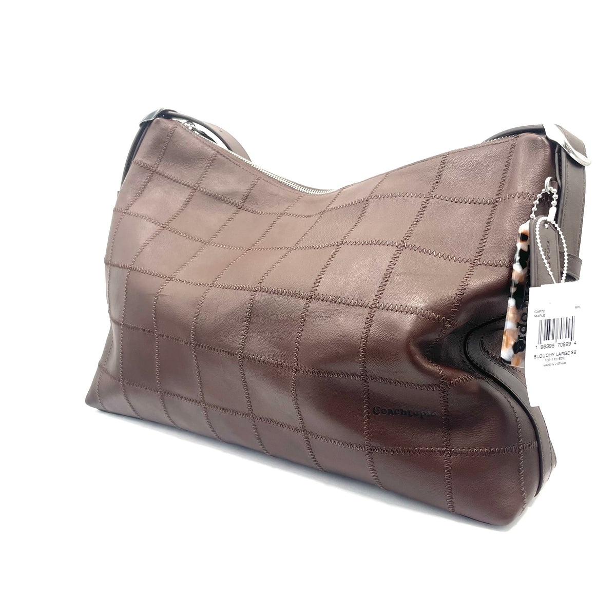 Coach Brown Leather Patchwork Shoulder Bag