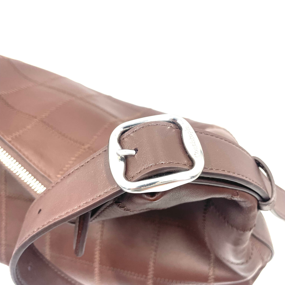 Coach Brown Leather Patchwork Shoulder Bag
