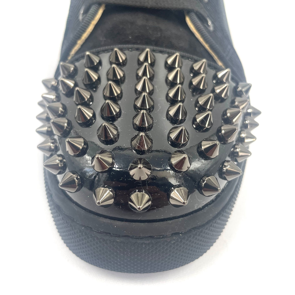 Christian Louboutin Black Spike High-Top Sneakers