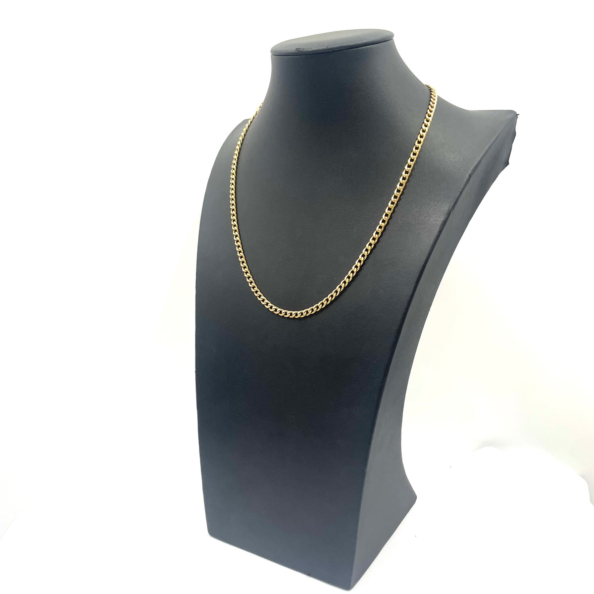 9ct Yellow Gold Curb Link Chain 20" 4mm