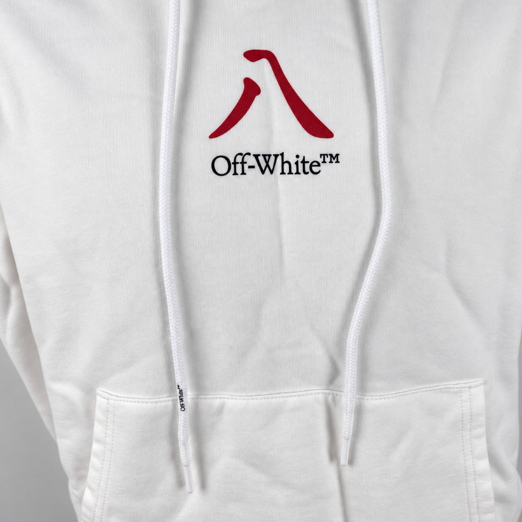 Off-White Marker Slim Arrows Hoodie White/Red