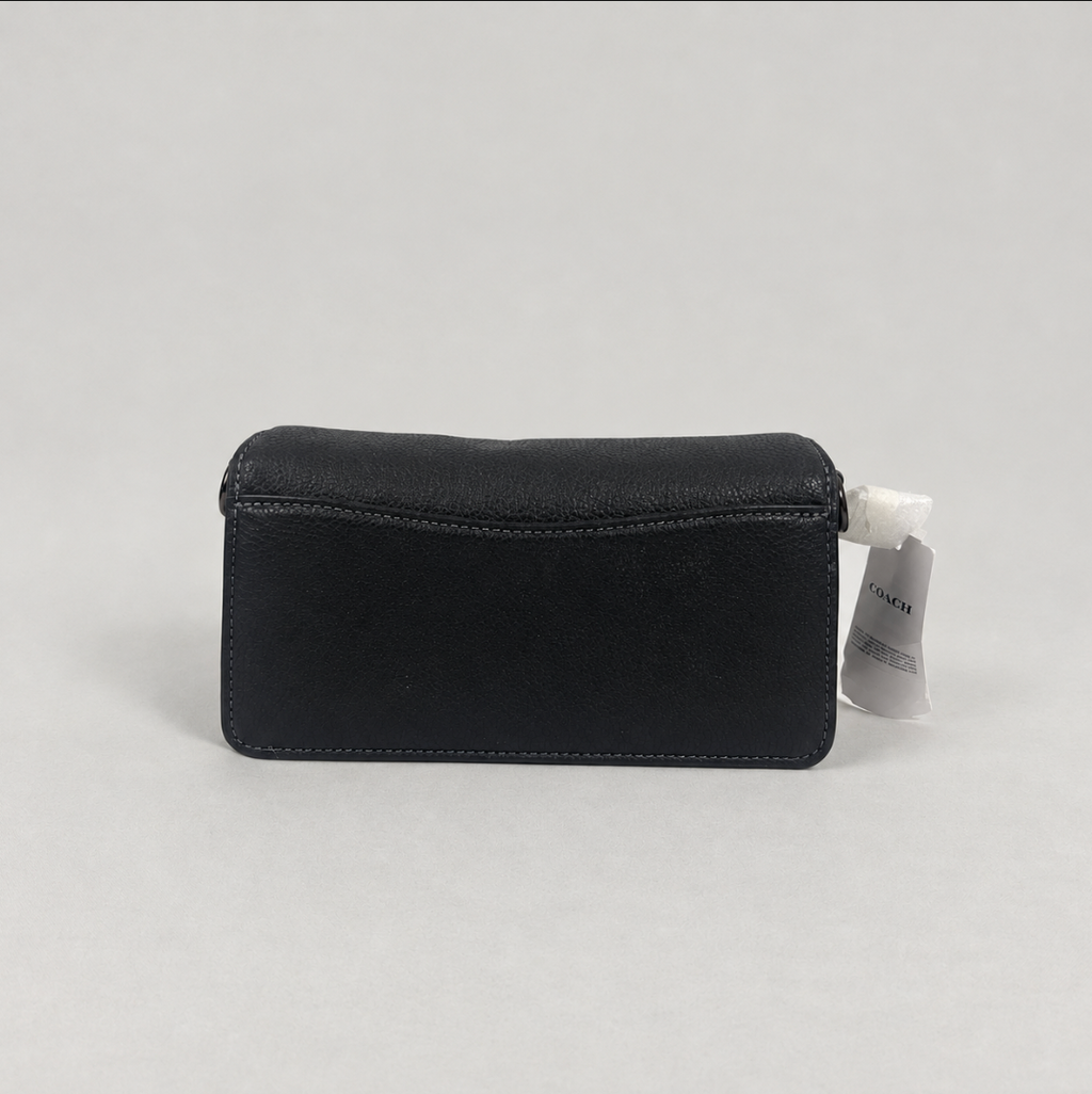 Coach Tabby 20 Pebbled Leather Shoulder Crossbody Bag – Black