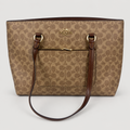 Coach Gallery Tote in Signature Canvas in Khaki/Saddle 2