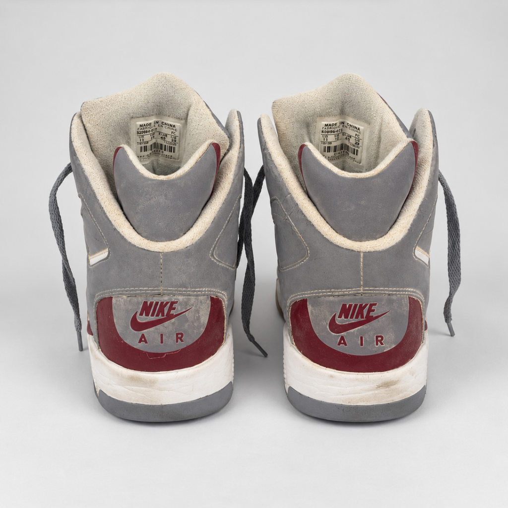 Nike Air Flight Lite High “Stealth / White / Team Red”