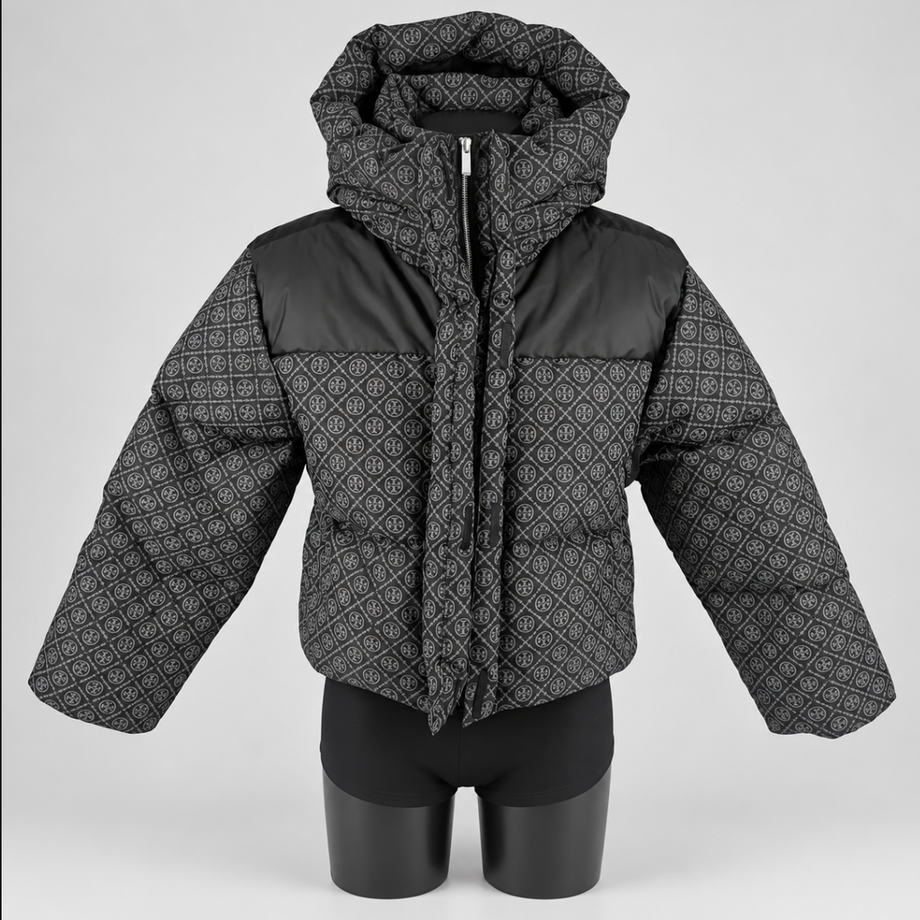 Tory Burch T Monogram Down Puffer Jacket