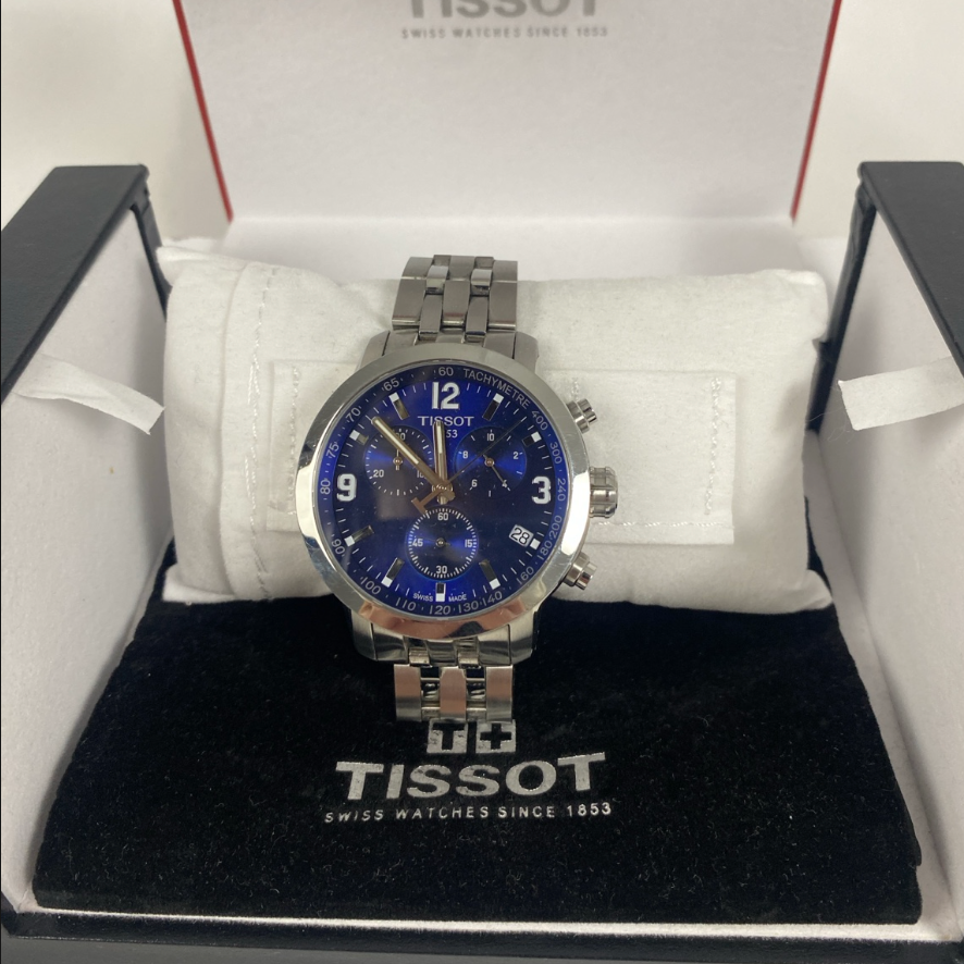 Tissot PRC 200 Chronograph 42mm Blue Dial Men's Watch
