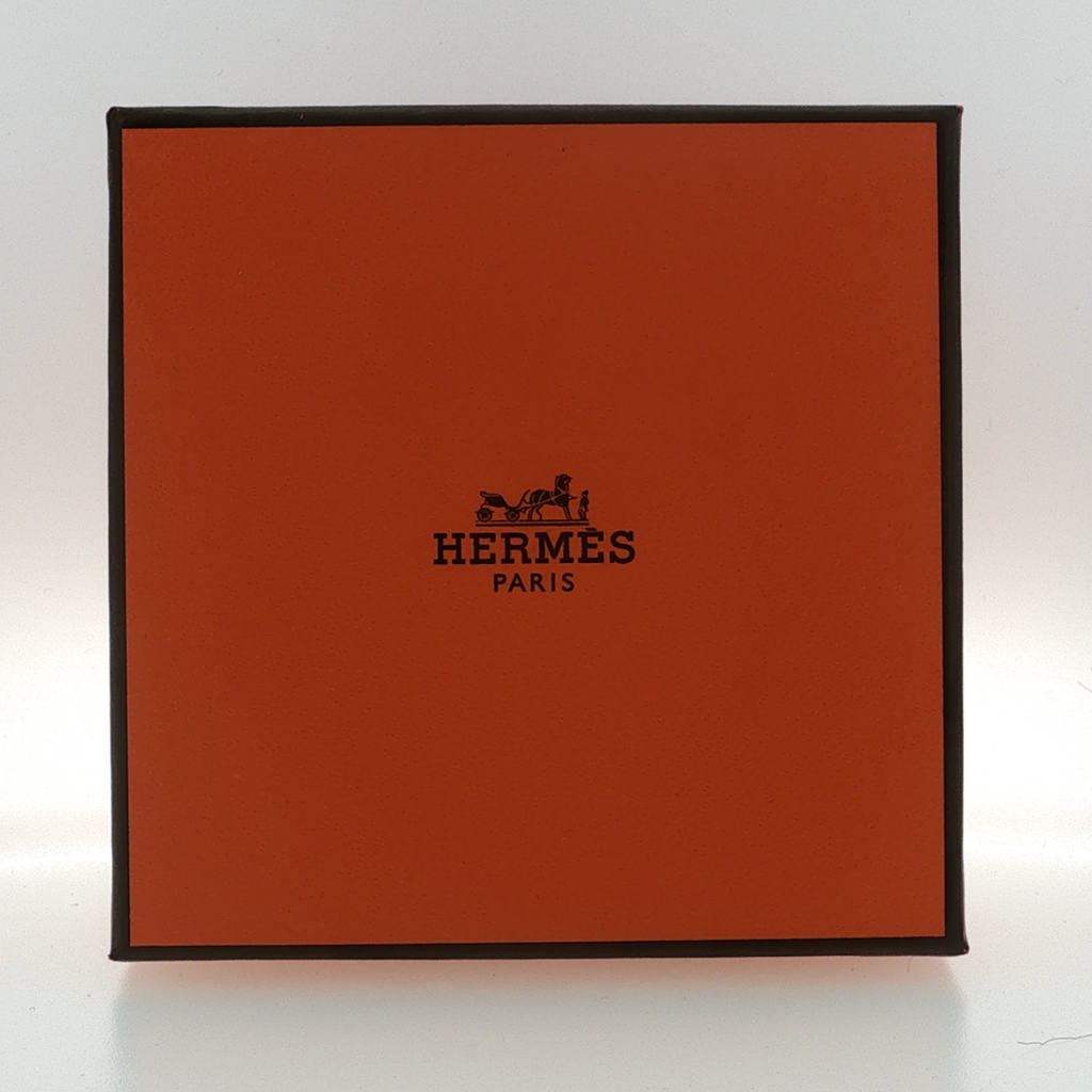 Hermès Wide Chain Link Lacquer Bangle Navy Blue T2 | Boxed