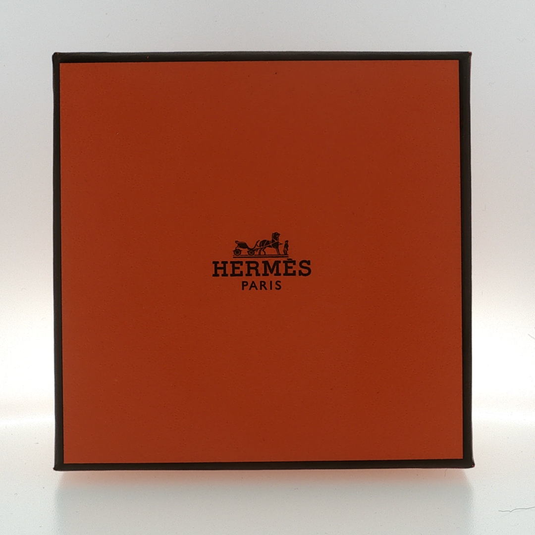 Hermès Wide Chain Link Lacquer Bangle Navy Blue T2 | Boxed