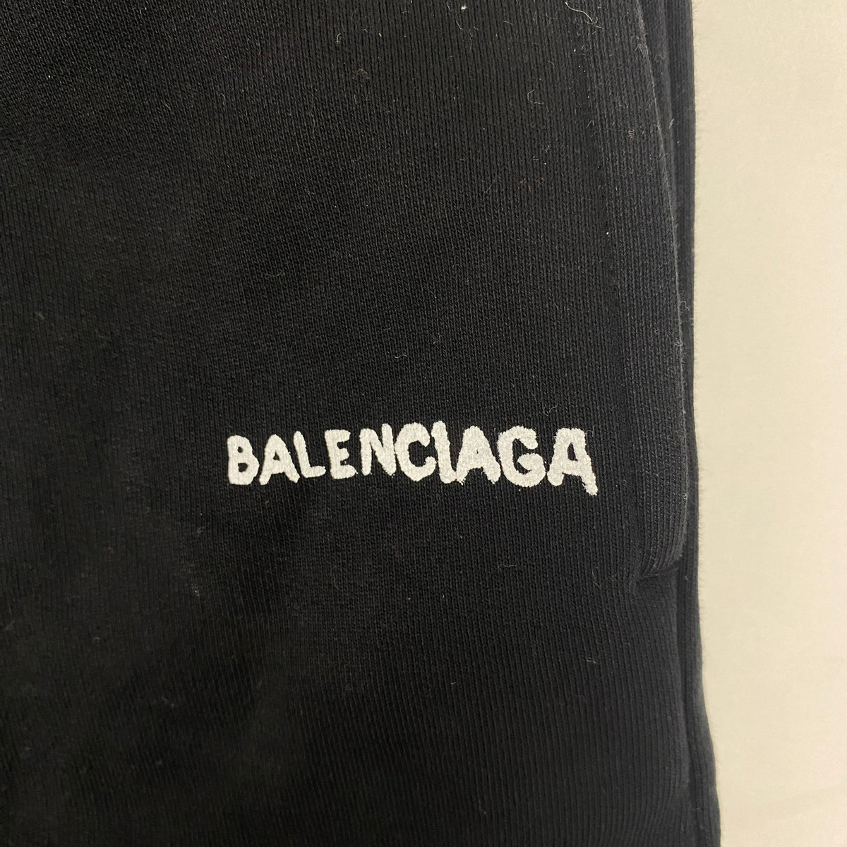 Balenciaga Kids Logo Sweat Shorts Black