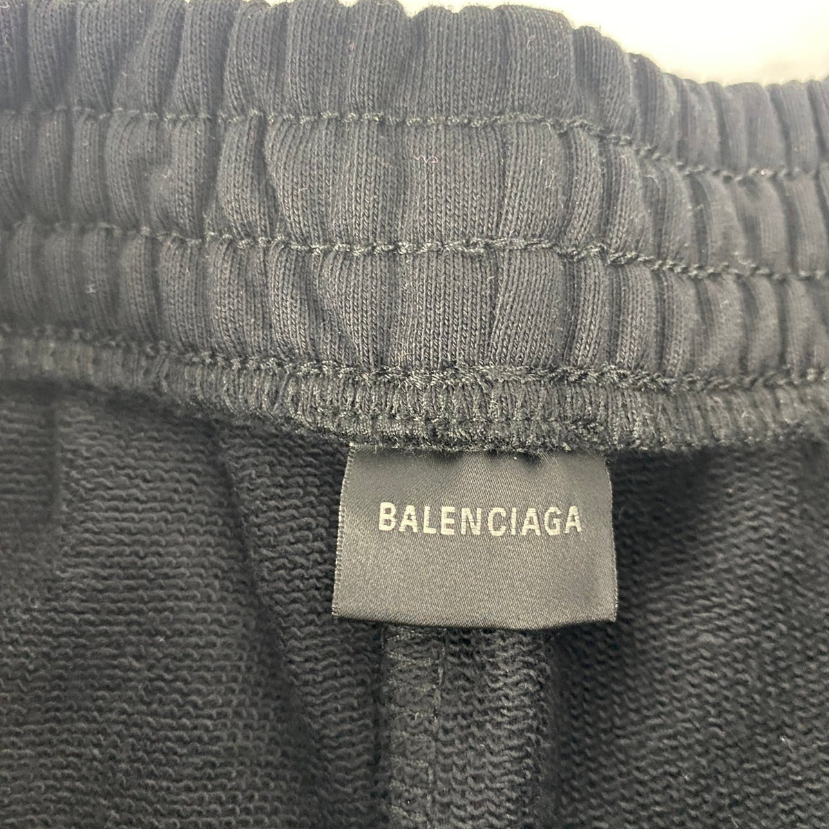 Balenciaga Kids Logo Sweat Shorts Black