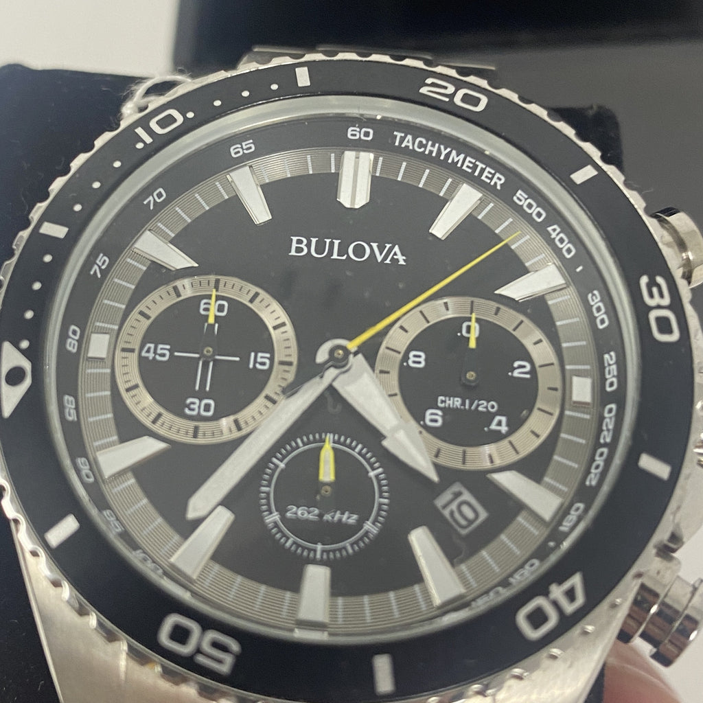 Bulova High Performance Chronograph 45mm Black Dial Men's Watch 98B298