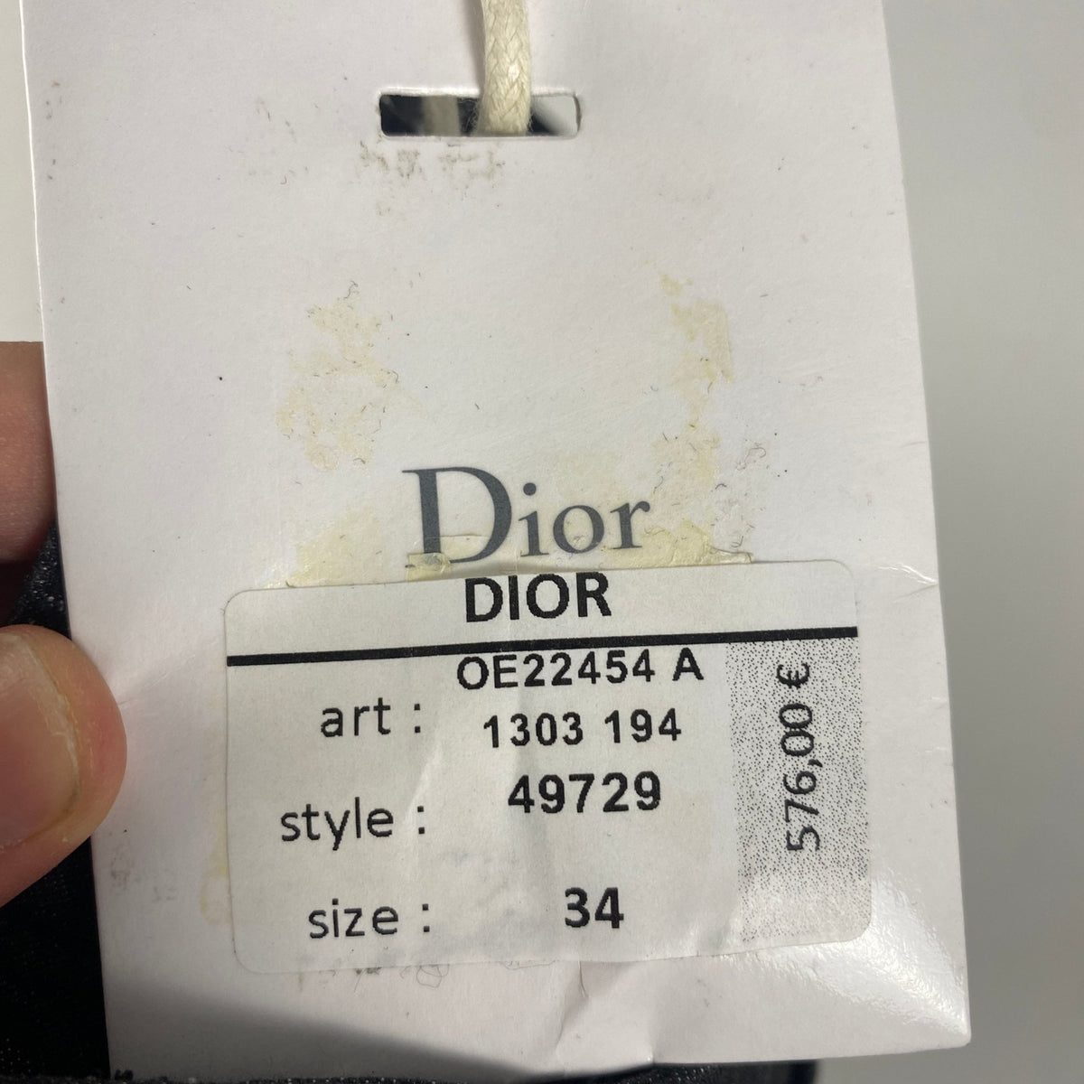 Christian Dior Coated Skinny Jeans Ankle Zip Black