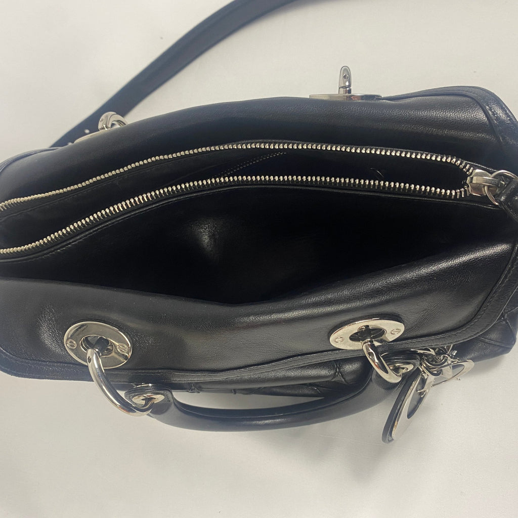 Christian Dior Granville Cannage Lambskin Bag Black