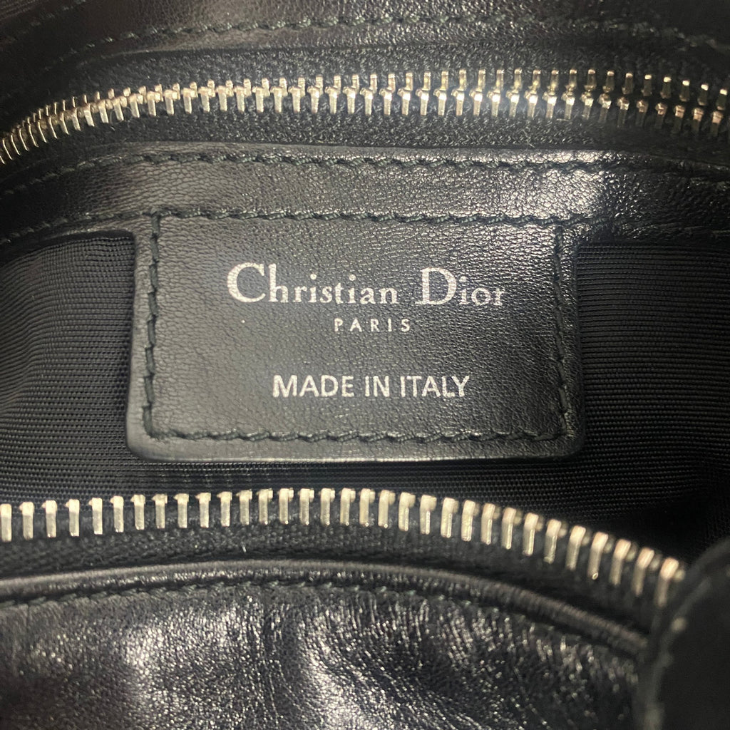 Christian Dior Granville Cannage Lambskin Bag Black