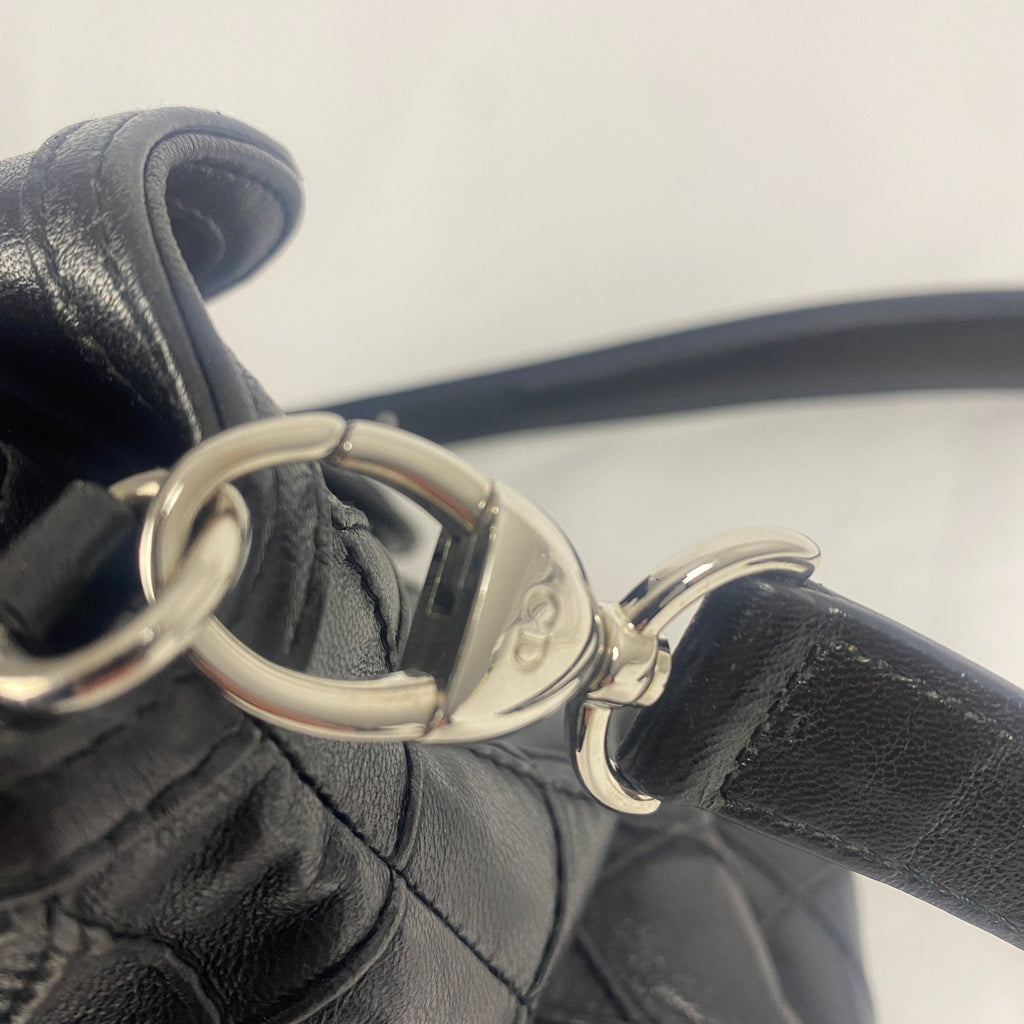 Christian Dior Granville Cannage Lambskin Bag Black