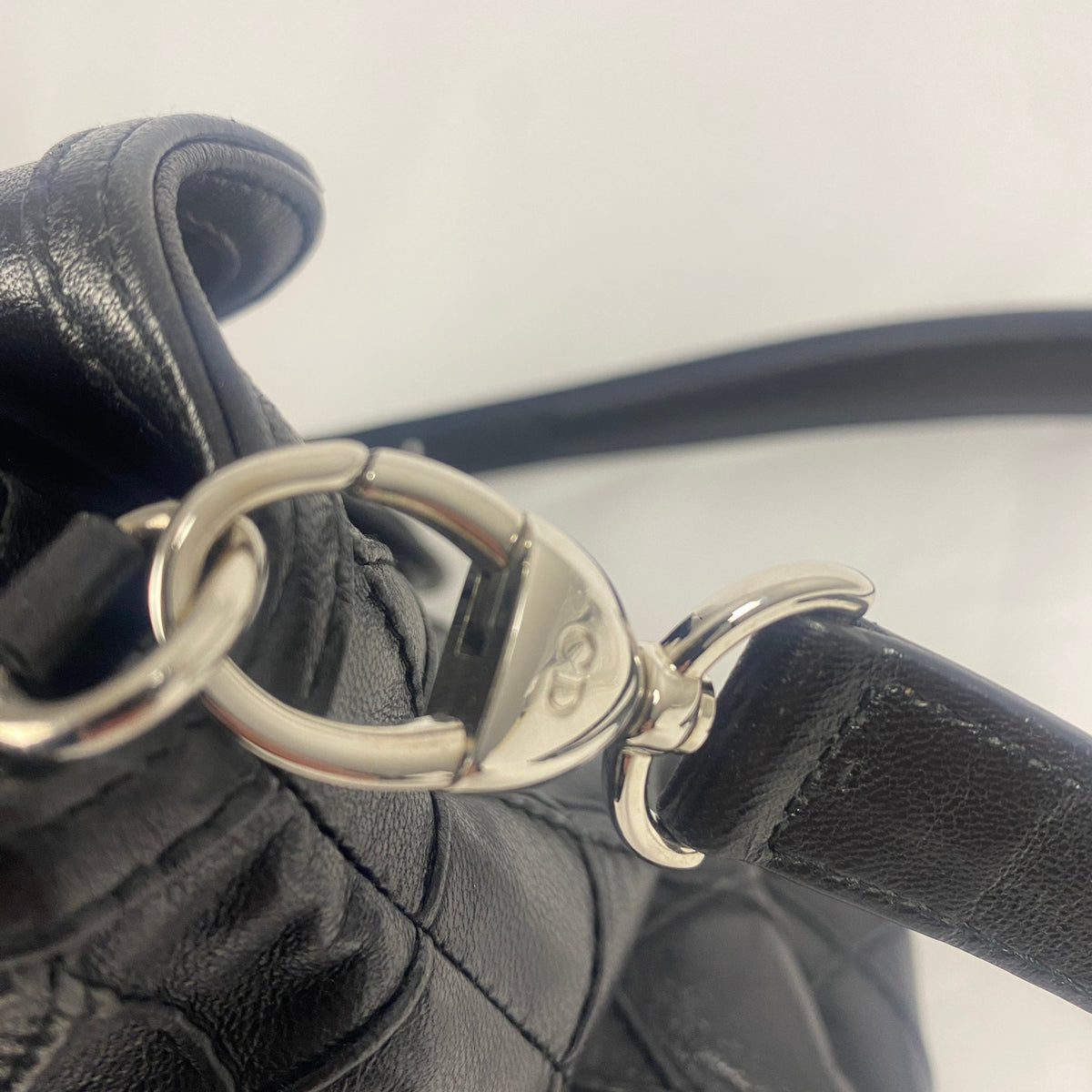 Christian Dior Granville Cannage Lambskin Bag Black