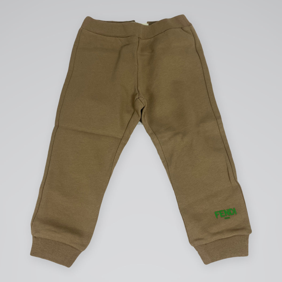 Fendi Kids Logo Joggers Tan