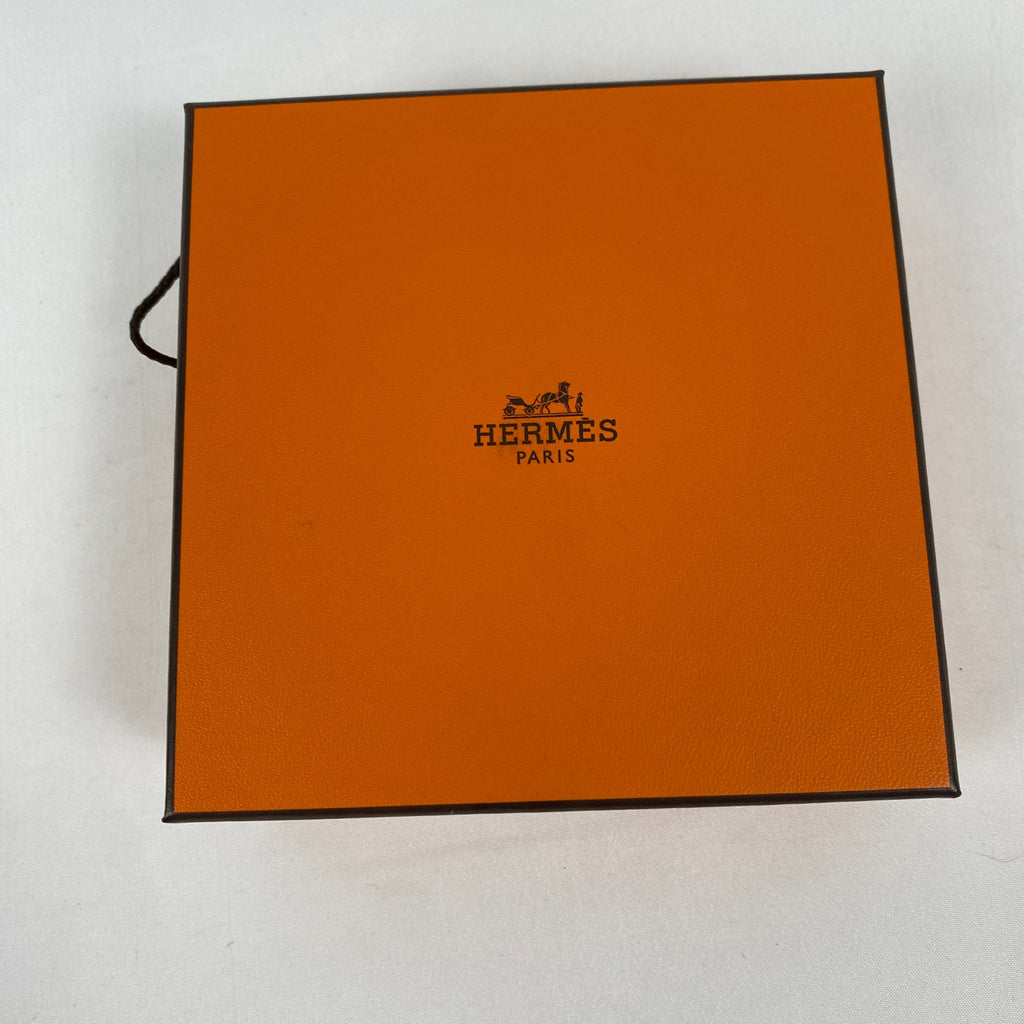 Hermès Marbled Lacquer Wide Bangle Grey & Brown